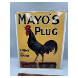 Concave Enamel sign