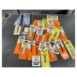 Scope mounts and gun cleaning supplies