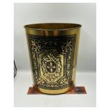 Metal trash can