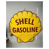 Metal shell sign