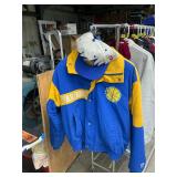 Golden state Warriors coat and hat M