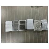 6 zippo lighters