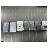 6 zippo lighters