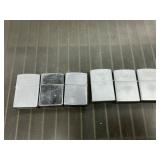 6 zippo lighters