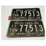 2 1968 SC tags