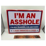 Metal sign