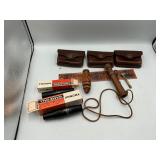 Calls tie pin and pouches