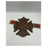 Cast iron Fireman plaque
