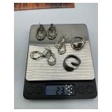 Sterling silver earrings and rings