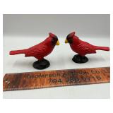 Cast iron red birds
