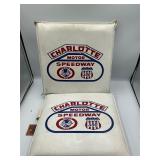 2 vintage Charlotte Motor Speedway cushions