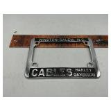 Winston Salem Harley Davidson tag frame