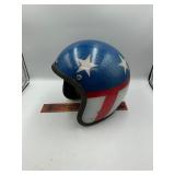 Vintage motorcycle helmet