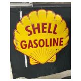 Metal shell sign