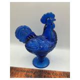 Blue rooster dish