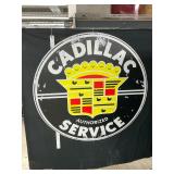 Metal Cadillac sign