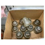11 glass insulators