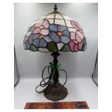 Stained glass lamp. Works!!!
