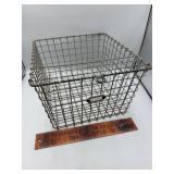 Vintage locker basket