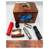 Knives and cigar box