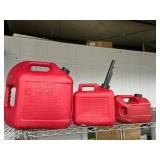 3 gas cans