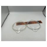 2 Pyrex lids