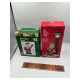 Santa lamp and inflatable