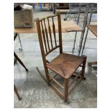 Antique split leg rocker