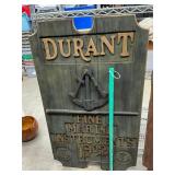 Large wooden sign