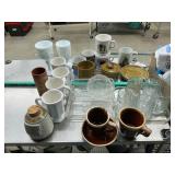 Assorted glassware