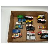 Die cast cars and trucks