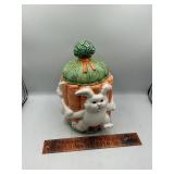 Bunny cookie jar