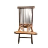 Teak folding patio chair