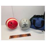 2 bowling balls