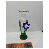 Decorated glass Vase