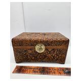 Decorated wood box