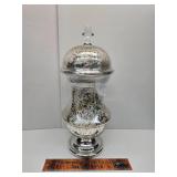 Mercury glass apathacary jar