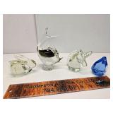 Art glass animals