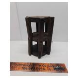 Wood candle holder