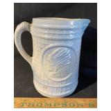 Blue/white salt glaze Indian pitcher