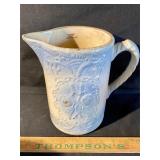 Blue/white salt glaze pitcher
