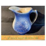Small blue/white salt glaze pitcher