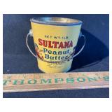 Antique sultana peanut butter tin