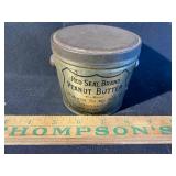 Red seal brand peanut butter tin