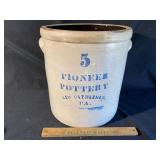 #5 pioneer pottery crock