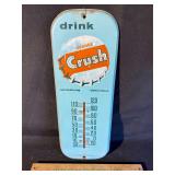 Vintage orange crush thermometer