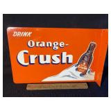 Modern orange crush flange sign
