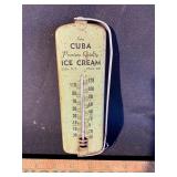 Cuba ice cream NY thermometer