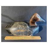Handmade canvasback decoy