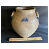 Ovoid decorated 2 gal salt glaze jar